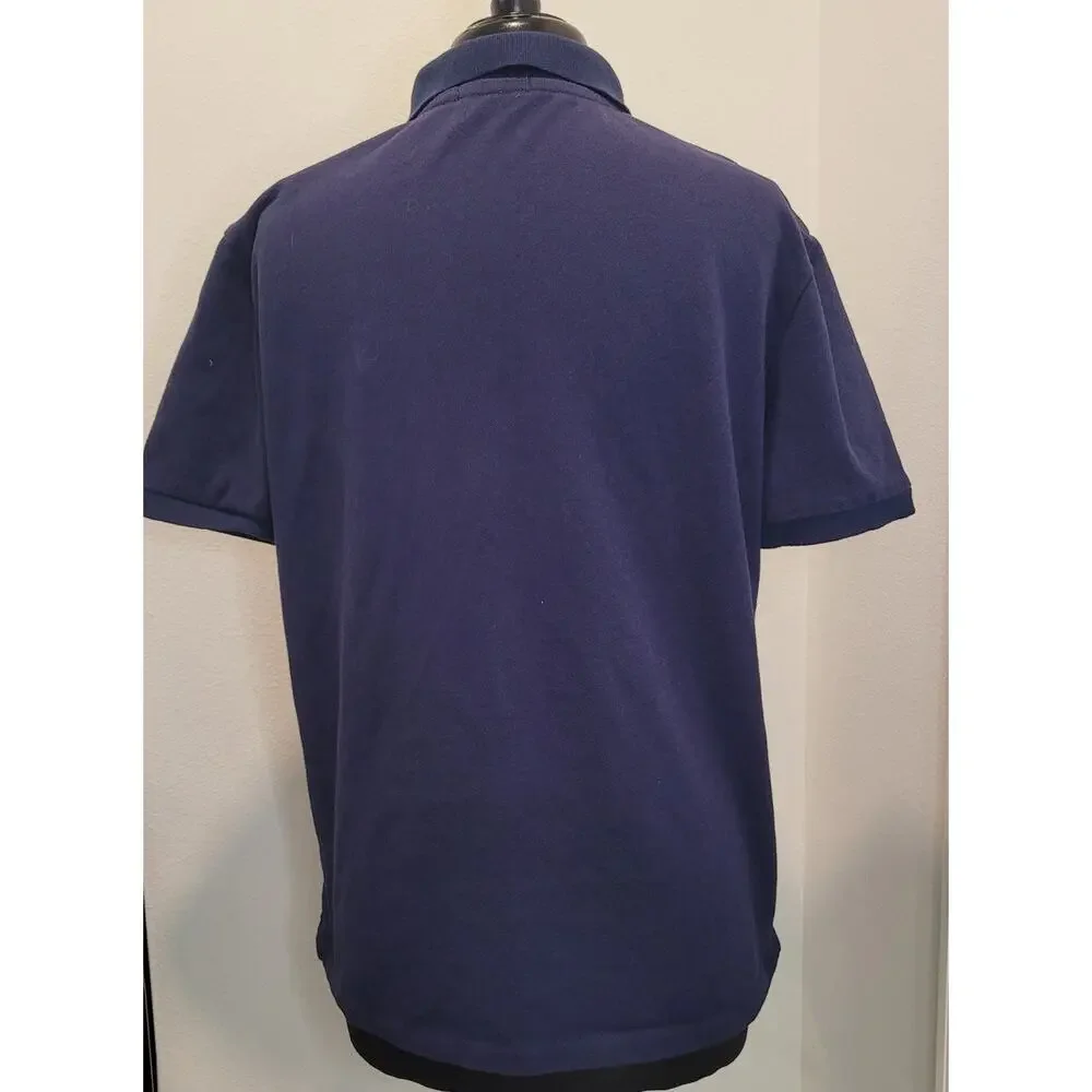 Ralph Lauren Navy Slim Fit Polo L Luxe Preppy